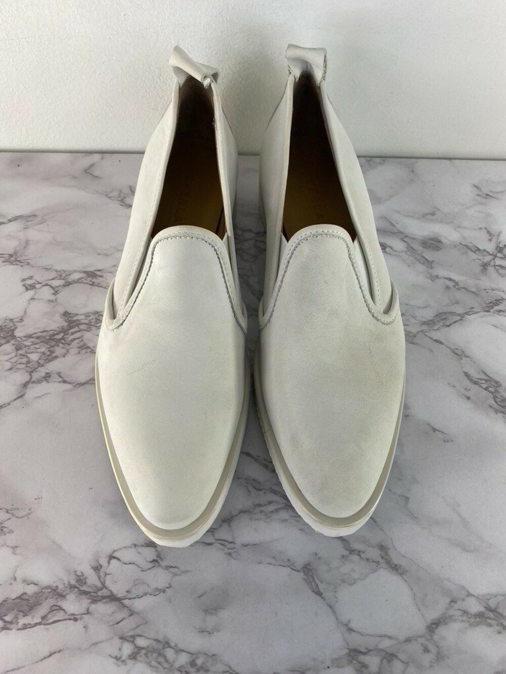 Everlane Women's Leather Street Sneaker White Sz 9.5